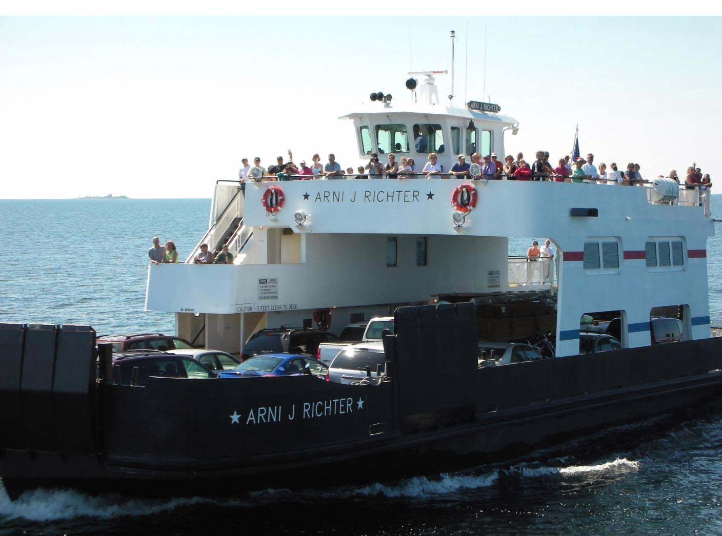 Historic photo of the Washington Island Ferry Line